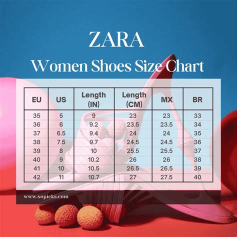 Zara size chart .